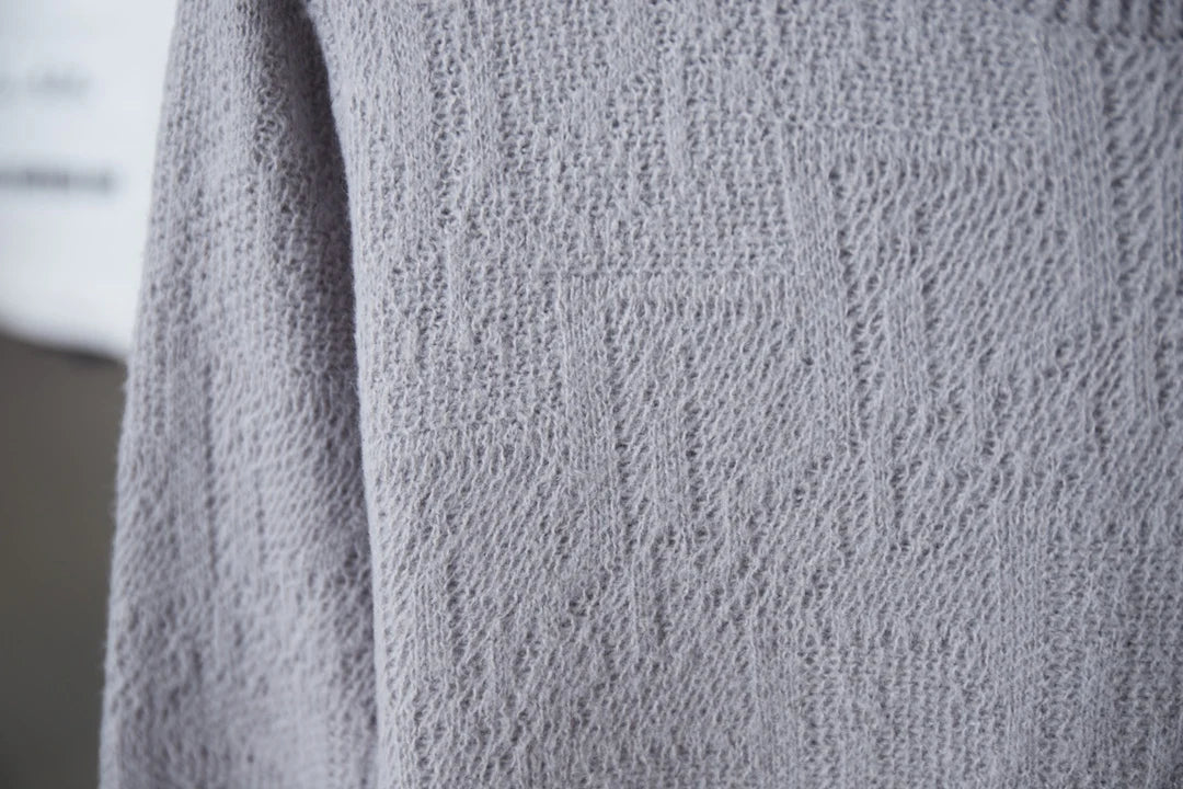 250902 New high-quality, simple jacquard knitted sweater