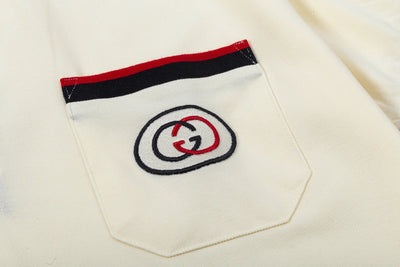 250408 New high-quality letter webbing with a color-matched collar POLO