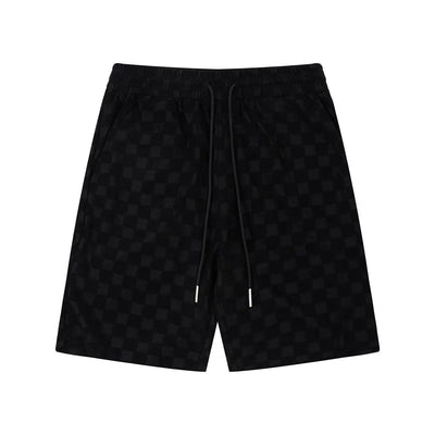 1211 New plaid jacquard towel shorts