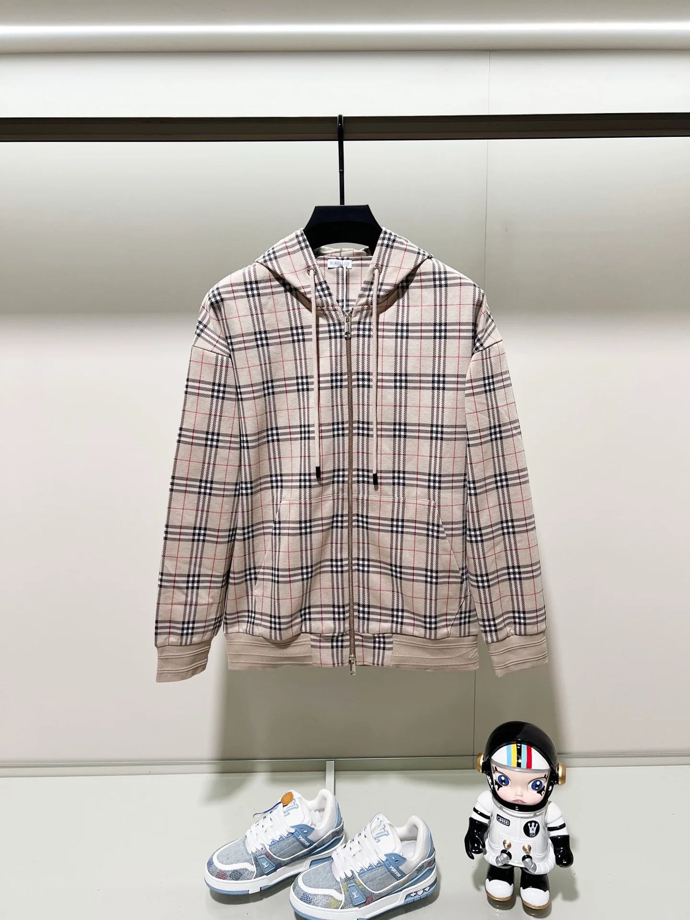 250923 A new high-quality full-print custom checkered casual hoodie