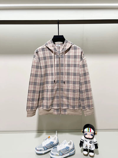 250923 A new high-quality full-print custom checkered casual hoodie