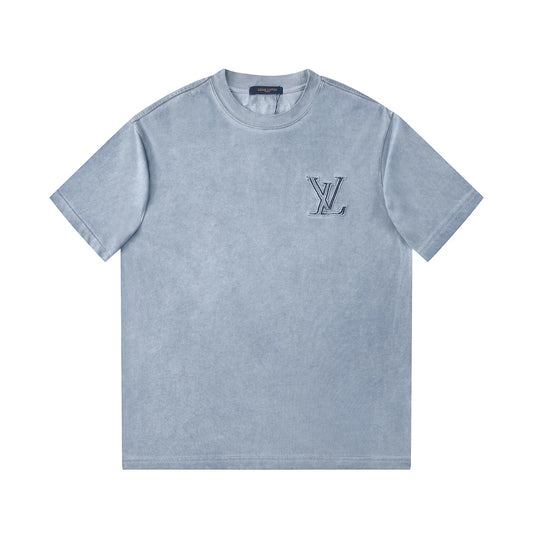 250604 New jacquard embroidery heavy work T-shirt