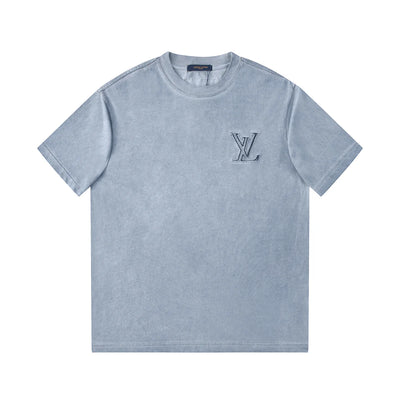 250604 New jacquard embroidery heavy work T-shirt