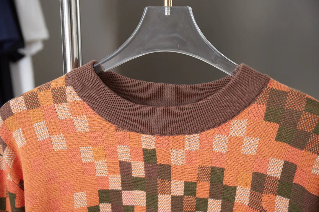 250923 New high-quality gradient Mosaic camouflage sweater