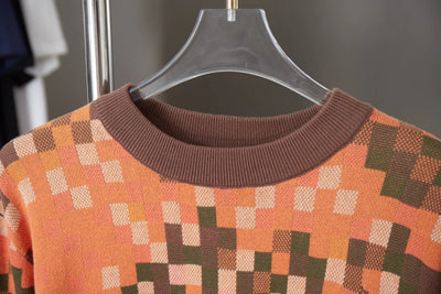 250923 New high-quality gradient Mosaic camouflage sweater