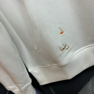 250819 New high-quality hooded sweatshirt with sailboat embroidery