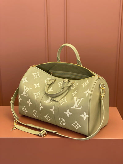 0528 Keepall Bandoulière 45 Monogram Empreinte Leather