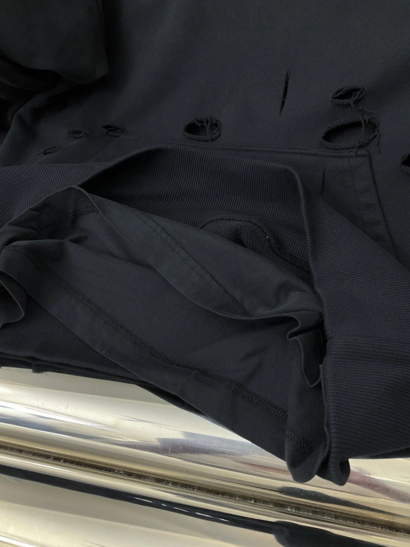 Double Layer Cut hoodie
