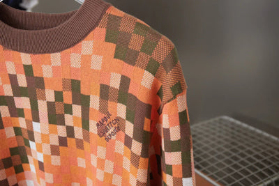 250923 New high-quality gradient Mosaic camouflage sweater