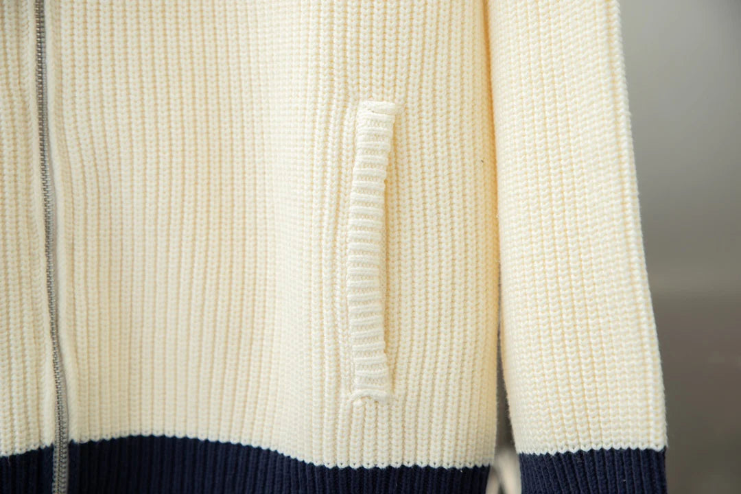 250902 New high-quality letter-covered knitted cardigan sweater