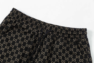 250404 New high-quality full-print jacquard knitted shorts