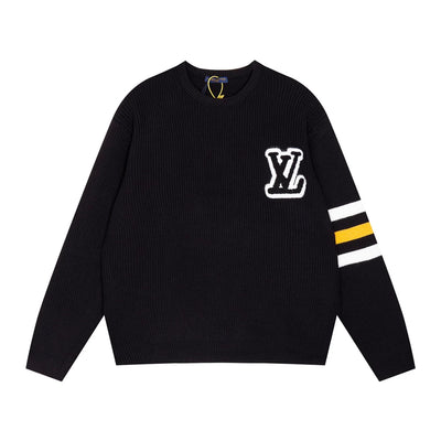 250923 New high-quality patchwork jacquard pullover sweater