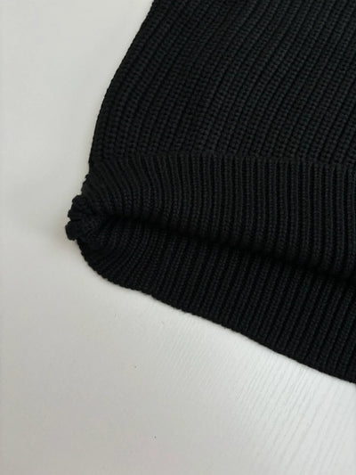 250819 New high-quality wool pilot half-zipper sweater
