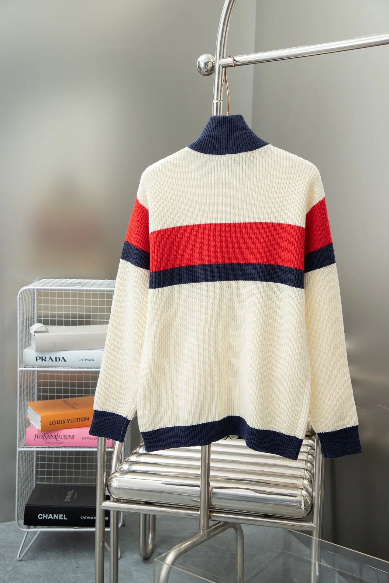 250902 New high-quality letter-covered knitted cardigan sweater