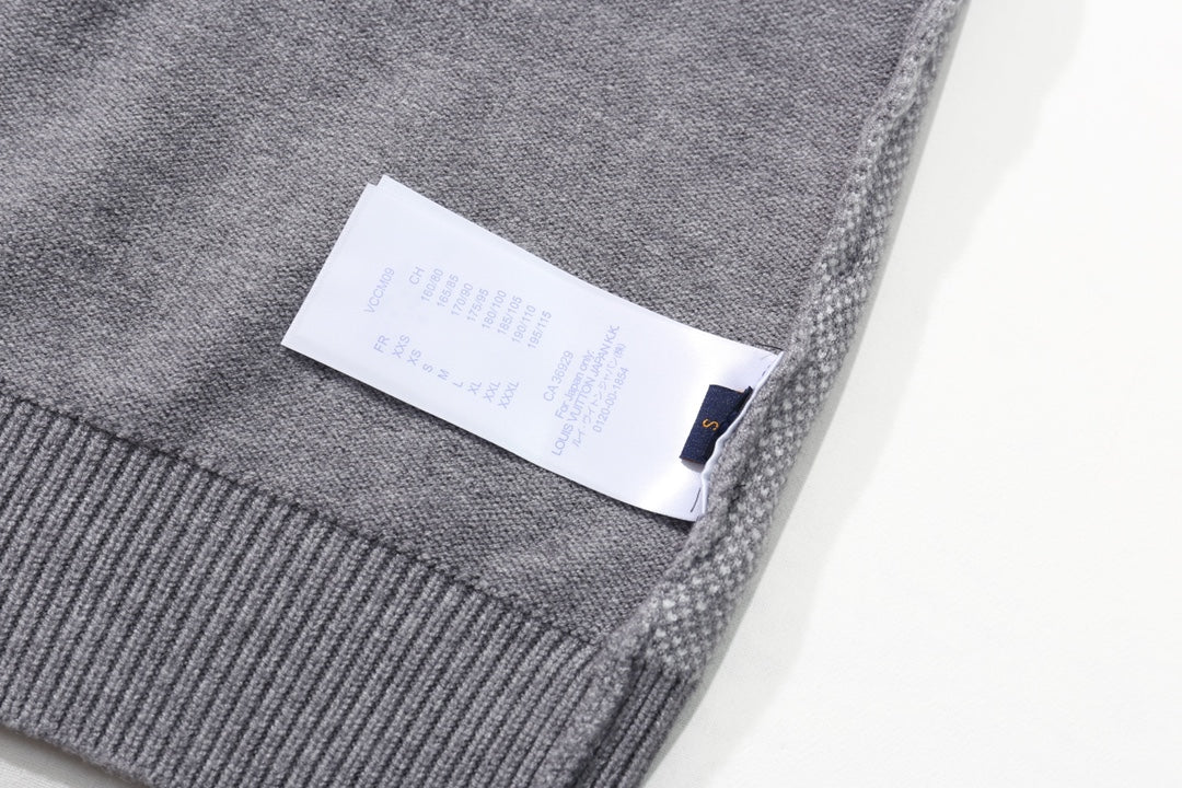 250908 New high-quality towel embroidered jacquard long-sleeved sweater