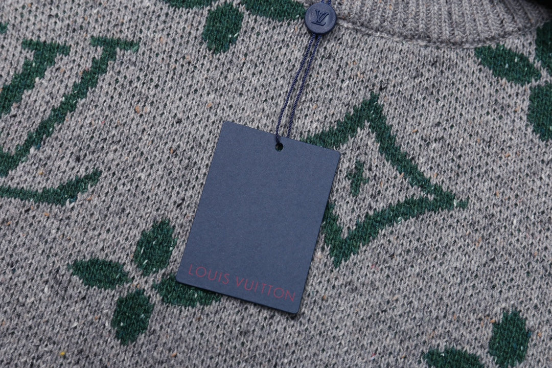 250908 New high-quality jacquard full-print knitted sweater
