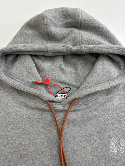250819 New high-quality leather embroidered hooded sweatshirt