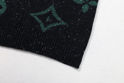 250908 New high-quality jacquard full-print knitted sweater
