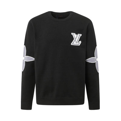 250923 New high-quality patchwork jacquard pullover sweater