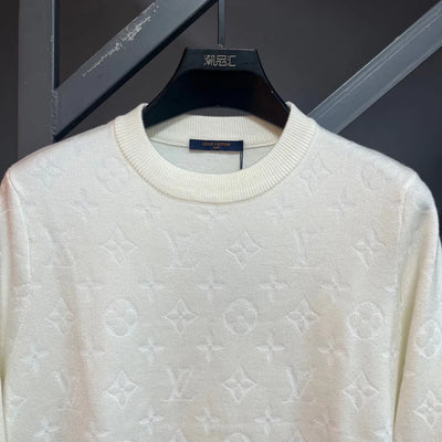 250902 New high-quality jacquard knitted round-neck sweater
