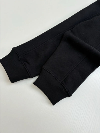 250819 New high-quality leather embroidered hooded sweatshirt