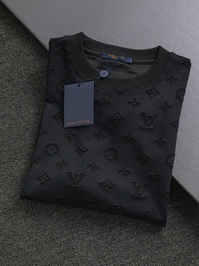 250325 New high quality covered with cut-and-burn monogram T-shirts