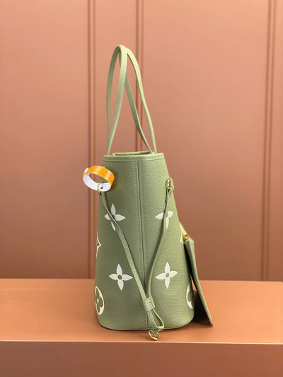 0528 Neverfull MM Monogram Empreinte Leather