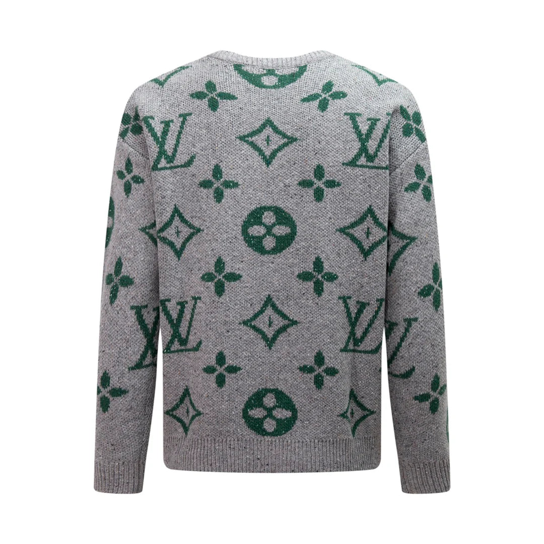 250908 New high-quality jacquard full-print knitted sweater