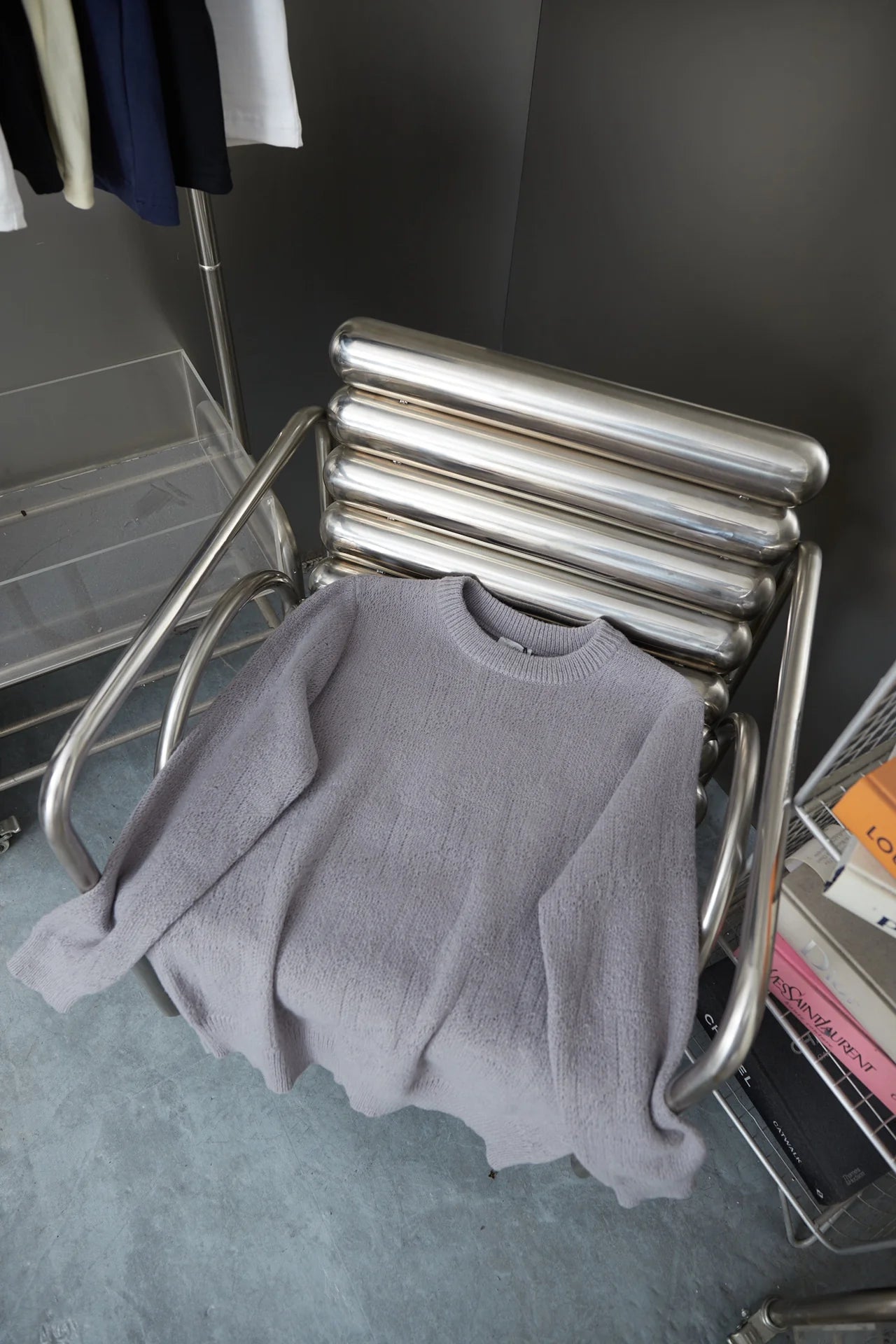 250902 New high-quality, simple jacquard knitted sweater