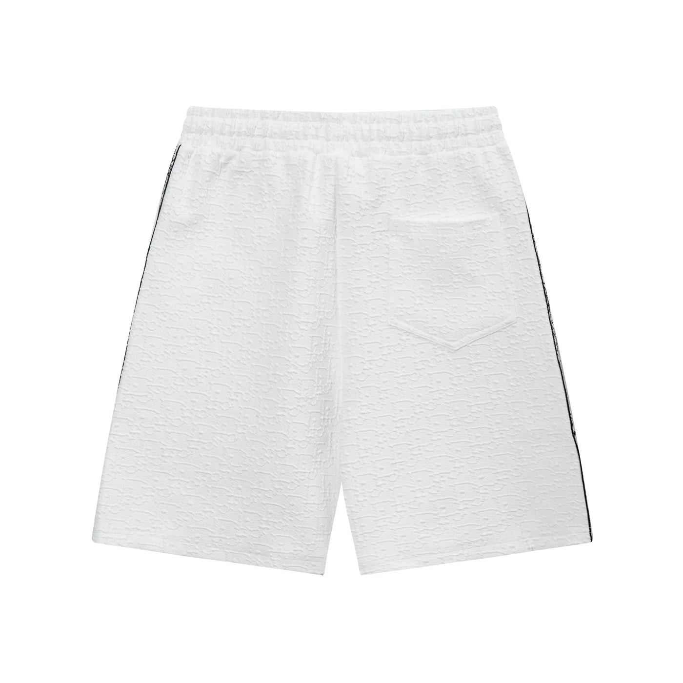 250408 New high-quality jacquard fabric dark weave strap knitted shorts
