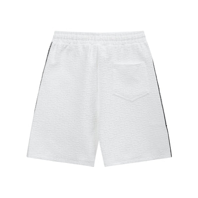 250408 New high-quality jacquard fabric dark weave strap knitted shorts