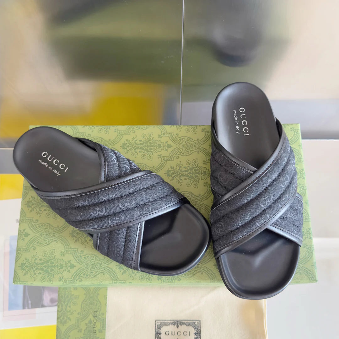 250507 New high-quality thick-soled embossed slippers