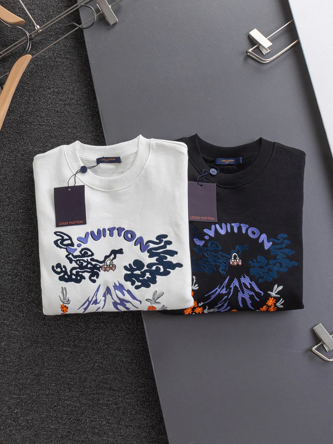 250908 New high-quality embroidered heavy-duty sweatshirt