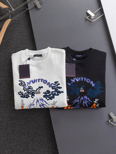 250908 New high-quality embroidered heavy-duty sweatshirt