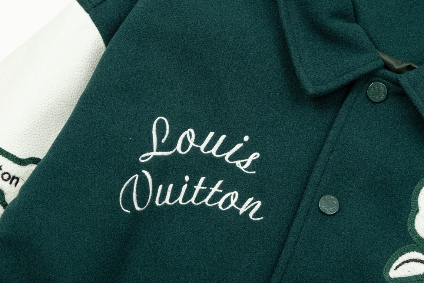 1111 New top of the line flocking alphabet embroidery patchwork baseball jacket