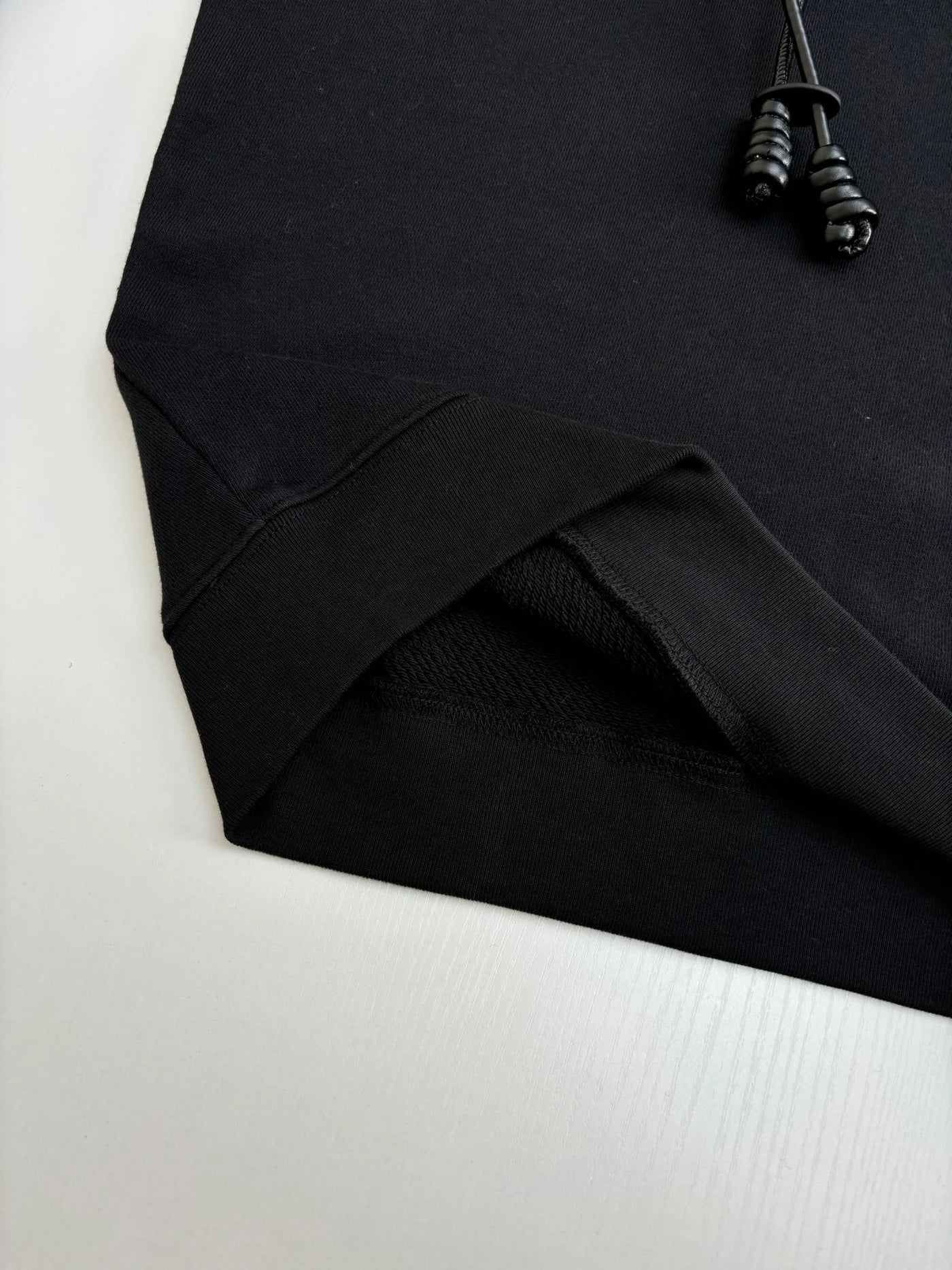 250819 New high-quality leather embroidered hooded sweatshirt