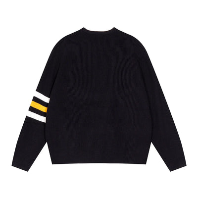 250923 New high-quality patchwork jacquard pullover sweater