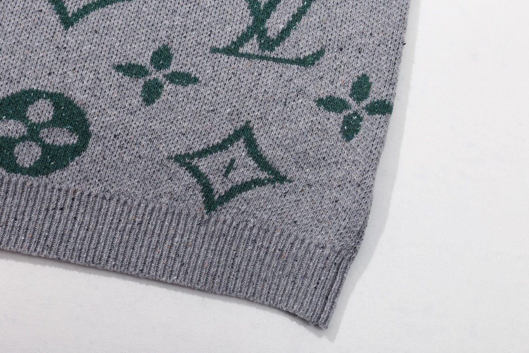 250908 New high-quality jacquard full-print knitted sweater