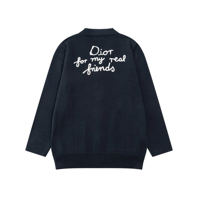 250908 New high-quality and simple wool knitted cardigan sweater