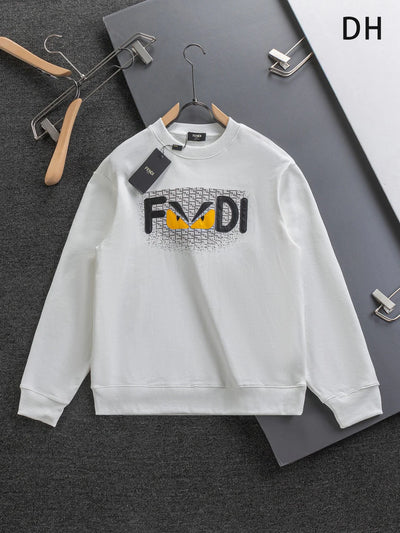 250908 New high-quality three-dimensional red letter eye sweatshirt