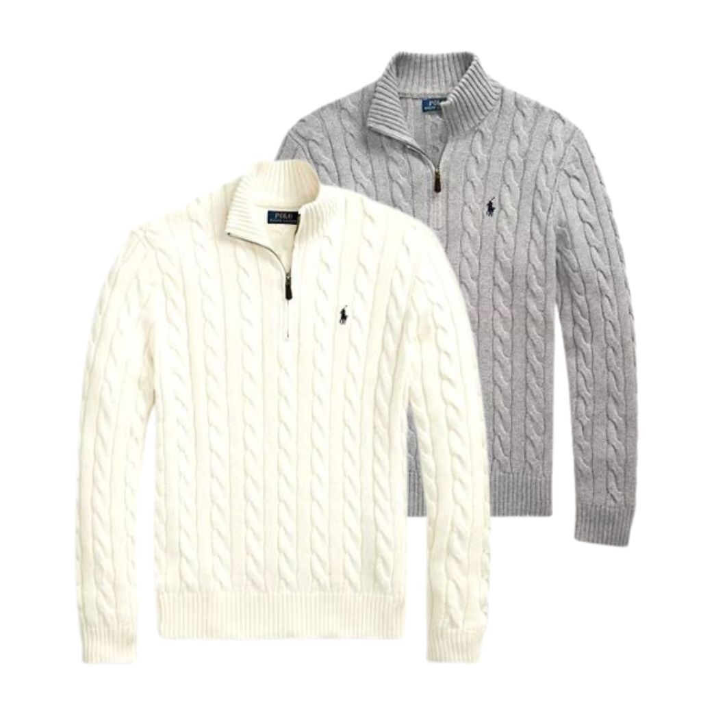 2er Set Sweater RL – Klassischer Half-Zip Strickstil (SCHLUSSVERKAUF)