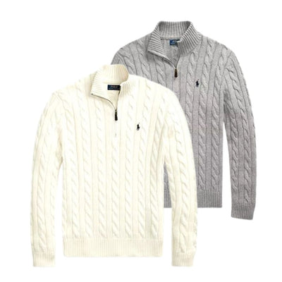 2er Set Sweater RL – Klassischer Half-Zip Strickstil (SCHLUSSVERKAUF)