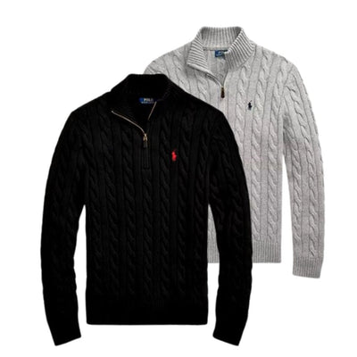 2er Set Sweater RL – Klassischer Half-Zip Strickstil (SCHLUSSVERKAUF)
