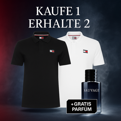 2er Set Polohemden TH – Klassischer Stil (Gratis Parfum Sauvage)